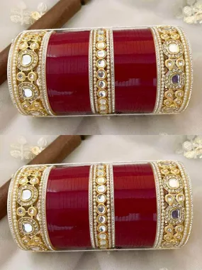 3 Layered Bridal Kundan Chooda