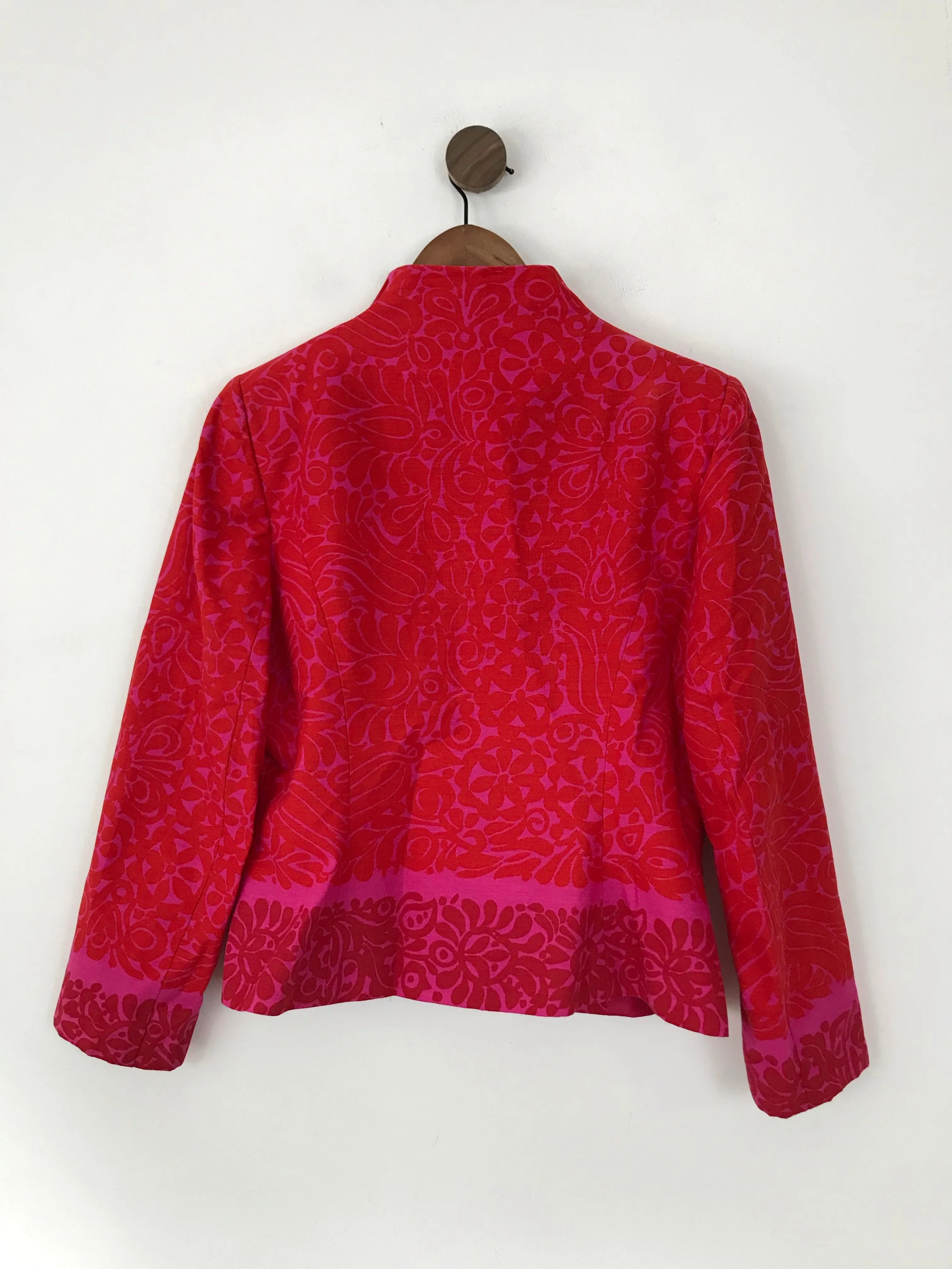 Antony Leigh Dower Women's Floral Patterned Blazer Jacket | UK14 | Red