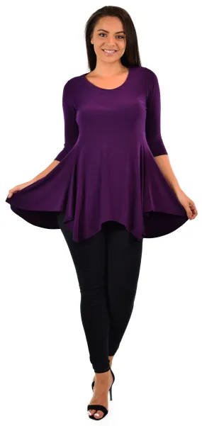 Asymmetrical Tunic, Swing Tunic, Hi-Low Tunic, Full circle Tunic, Voyager Tunic, Lagenlook Tunic, Women Tunic, size  S,M,L,XL