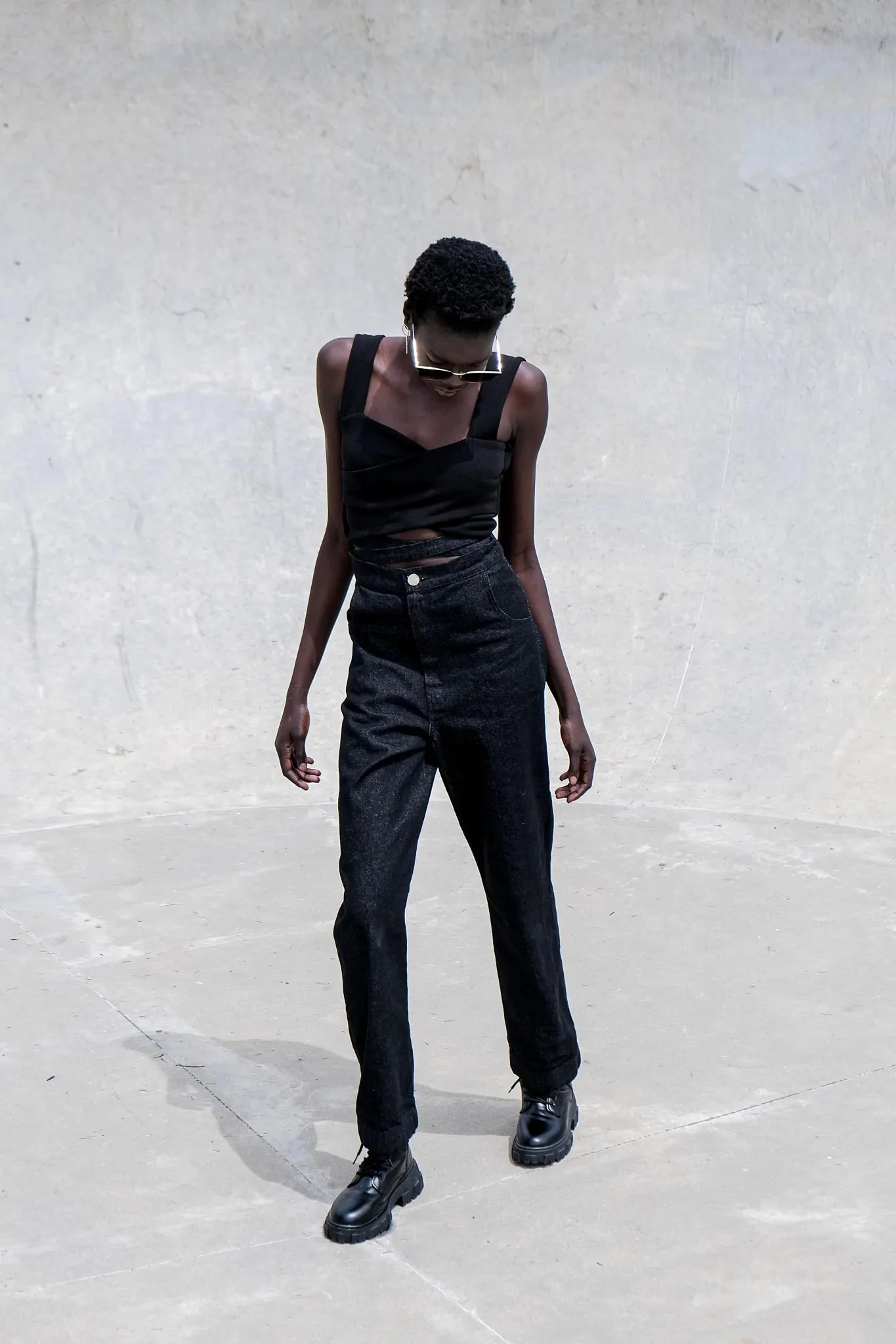 Ballet Core Cross Over Crop Top