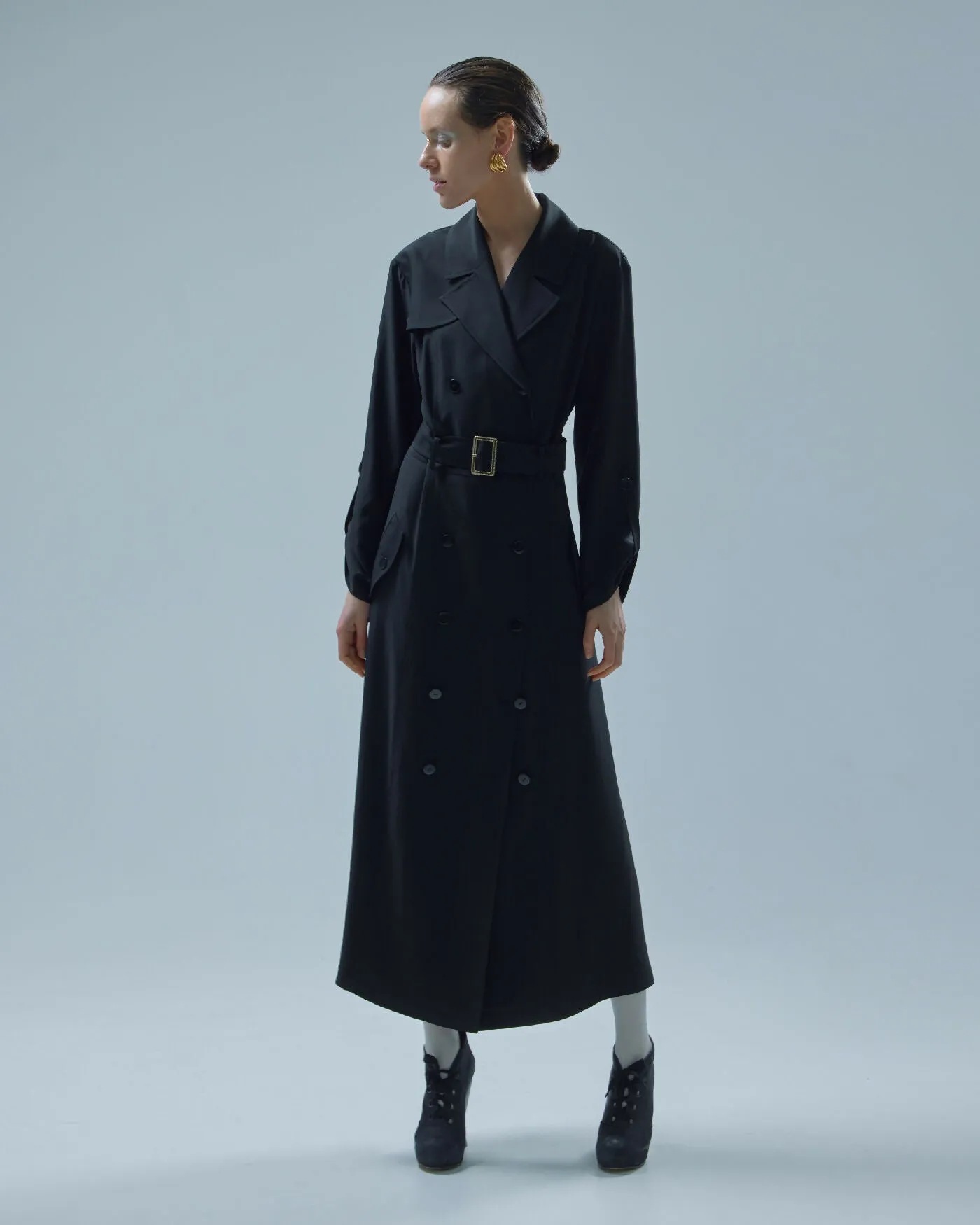 Belted Trench Dress