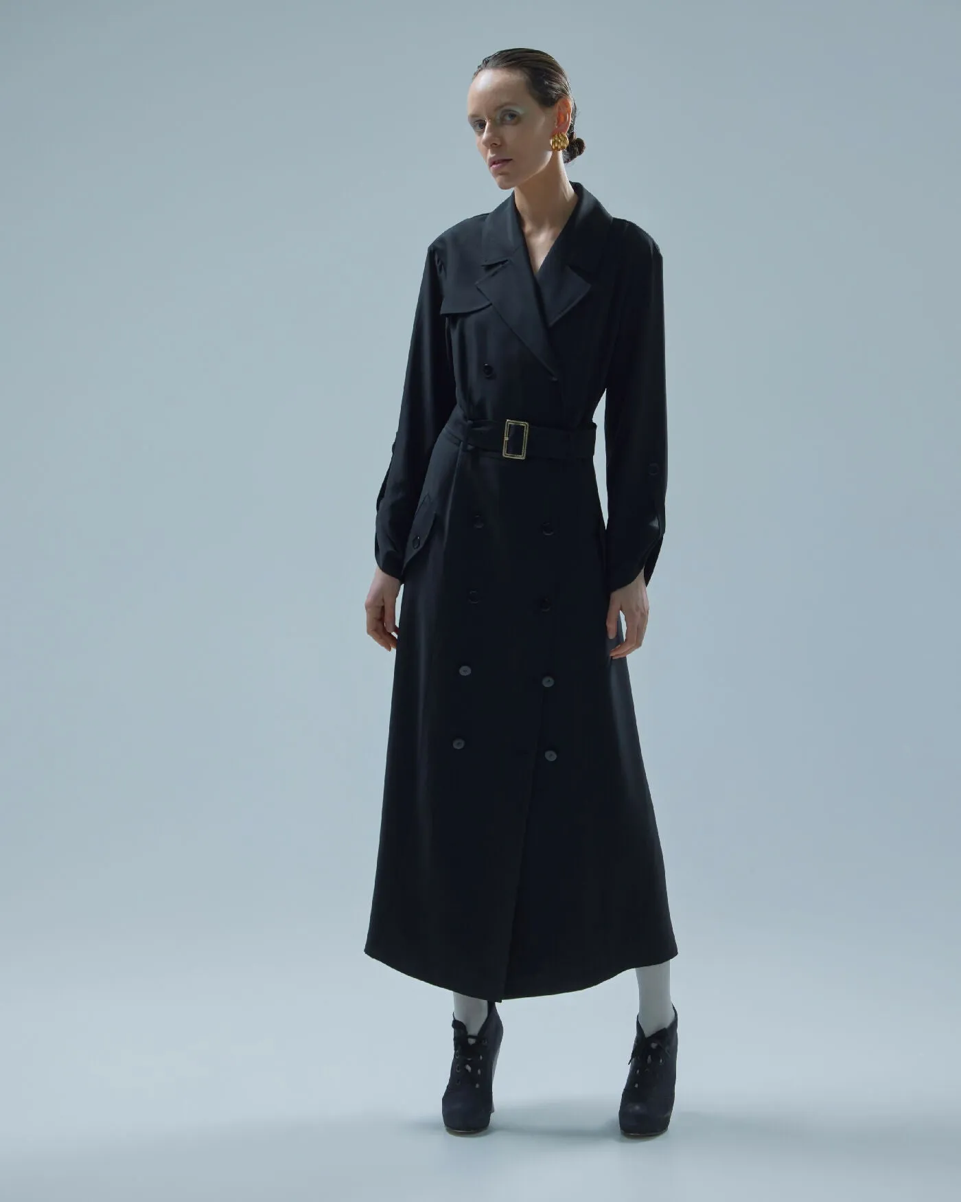 Belted Trench Dress