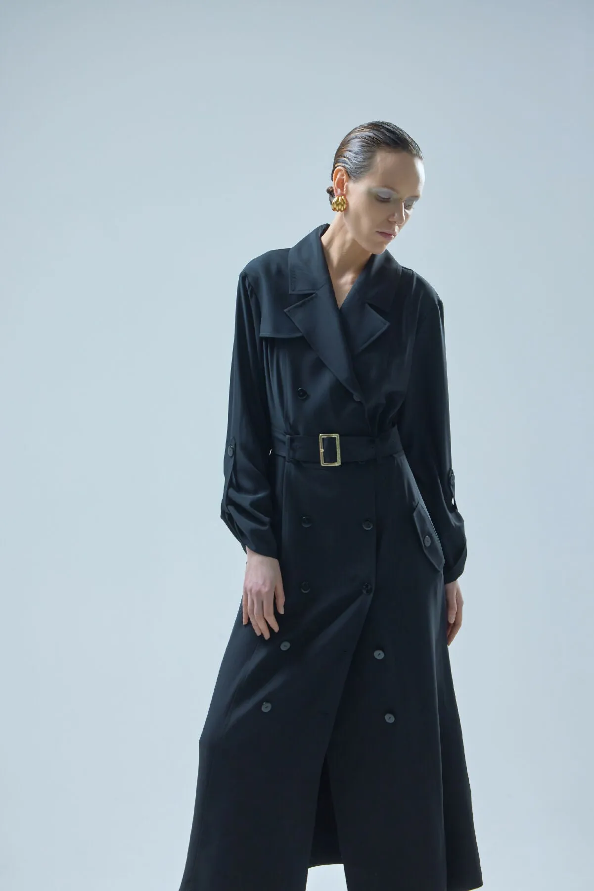 Belted Trench Dress