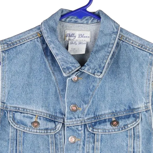 Billy Blues Denim Gilet - Small Blue Cotton