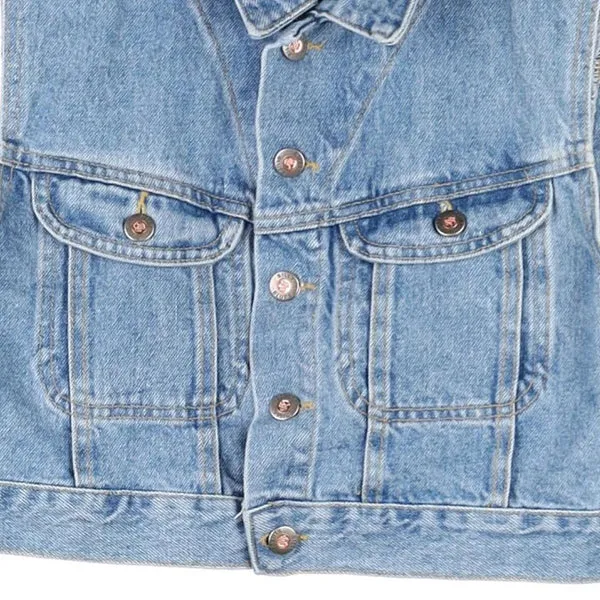 Billy Blues Denim Gilet - Small Blue Cotton