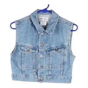 Billy Blues Denim Gilet - Small Blue Cotton