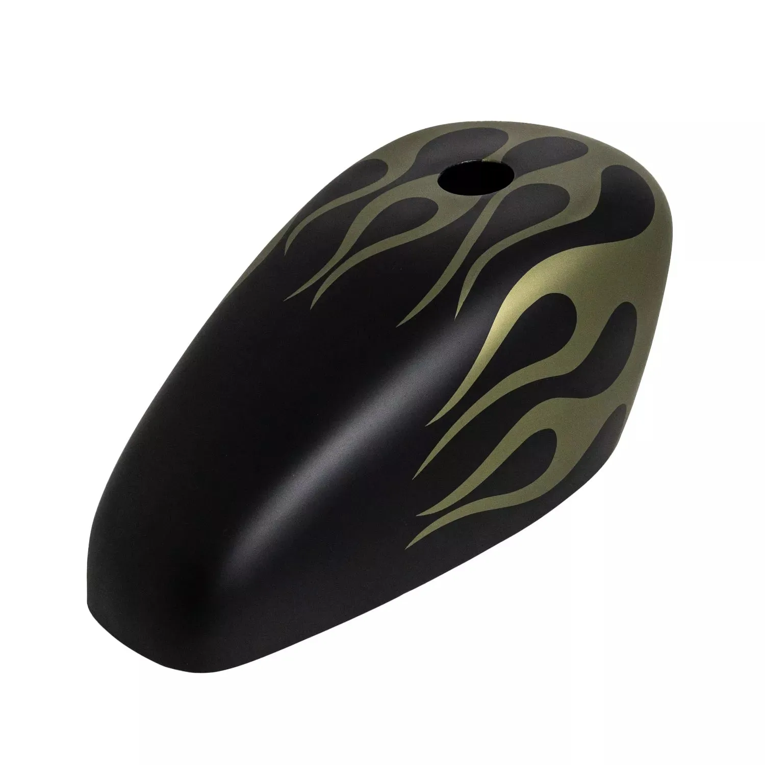 BLACK OLIVE GREEN FLAMES - Iron