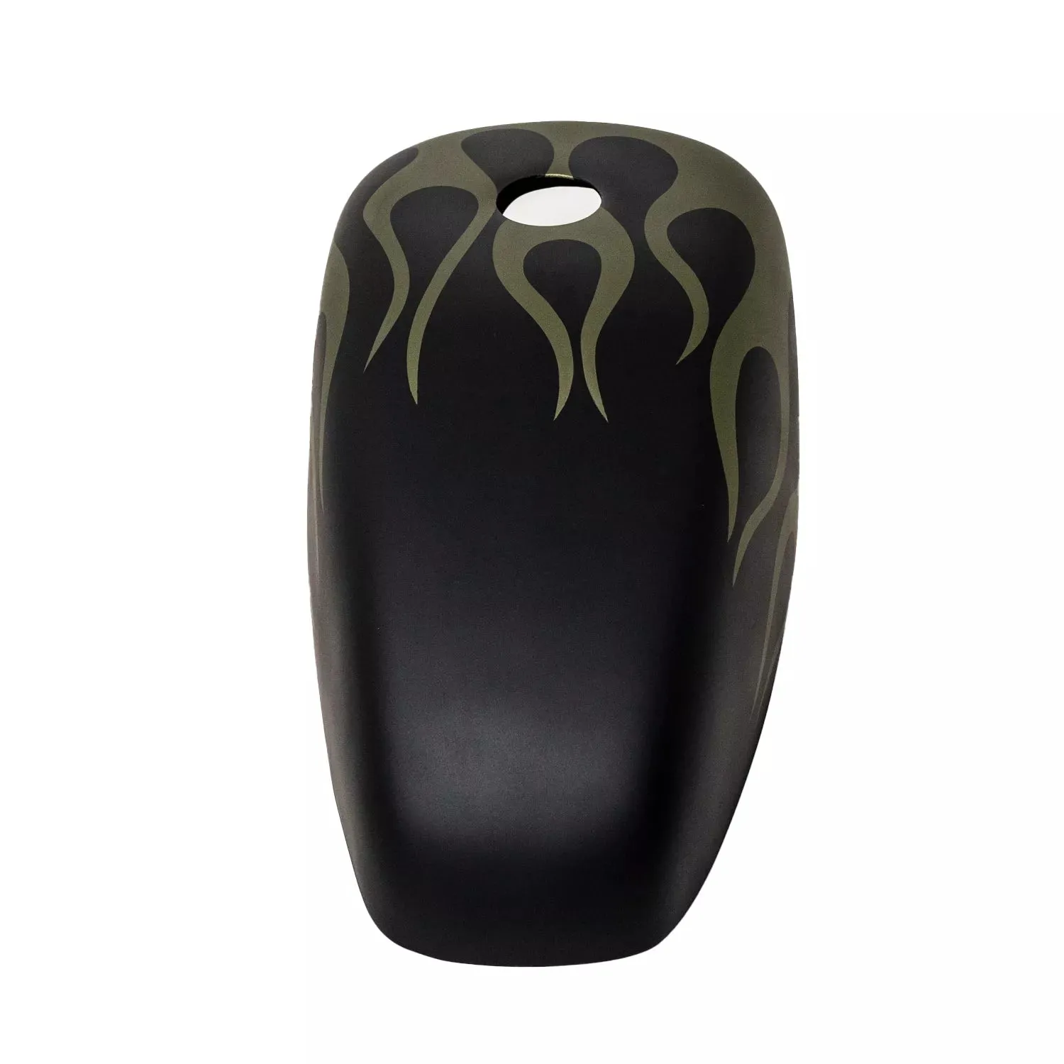 BLACK OLIVE GREEN FLAMES - Iron