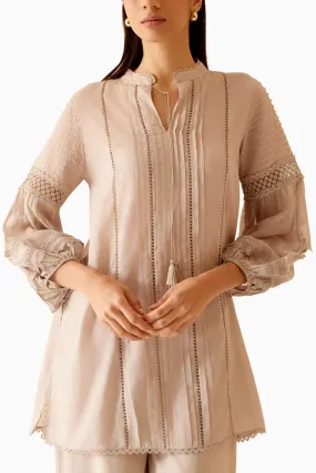 Cecile Beige Tunic