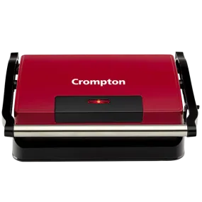 Crompton QuickServe 2 Slice Panini Maker with Floating Hinges | 700W Sandwich Maker