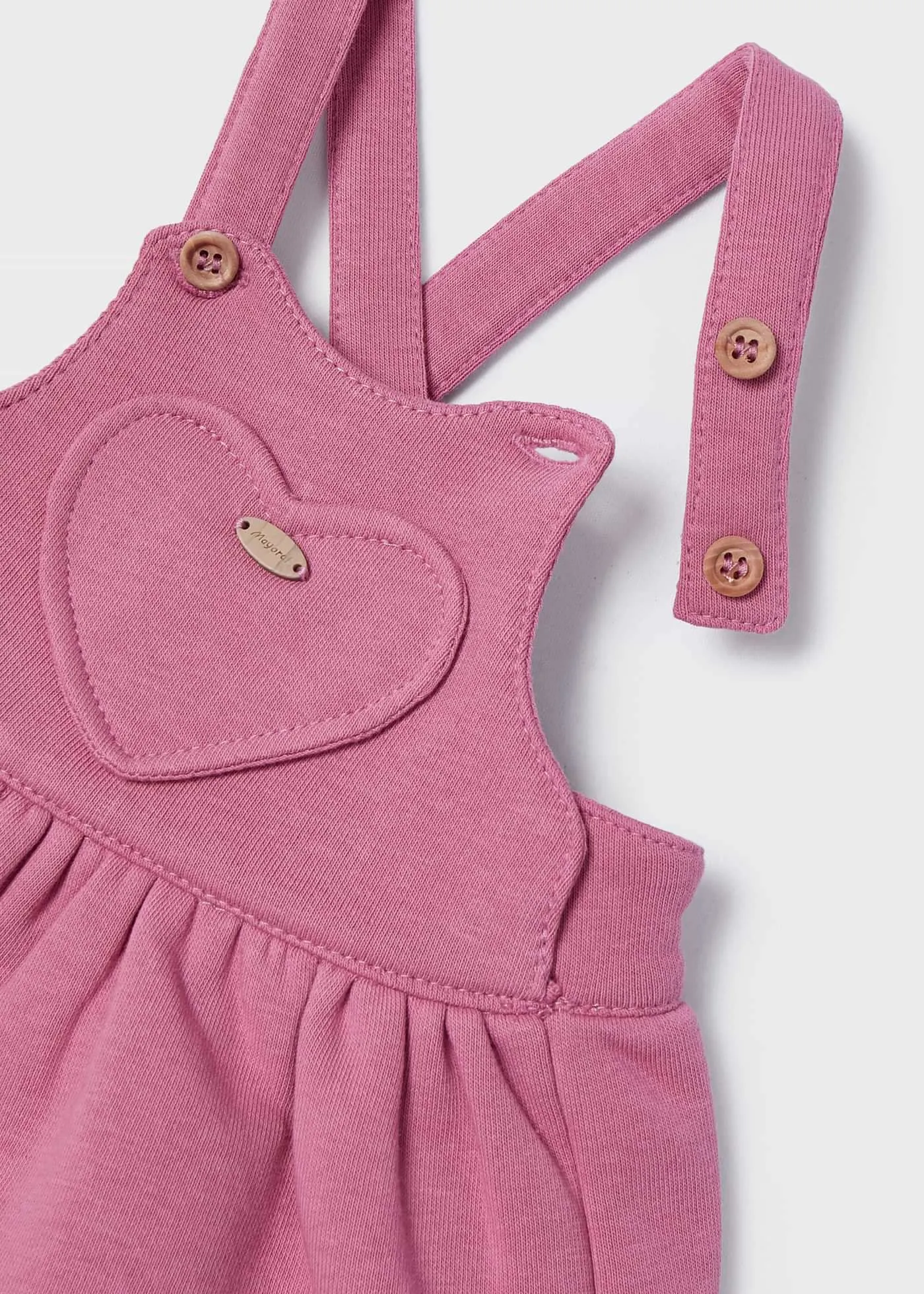 Ecofriends 2 Piece Set With Overall Dress Newborn Pink | Mayoral