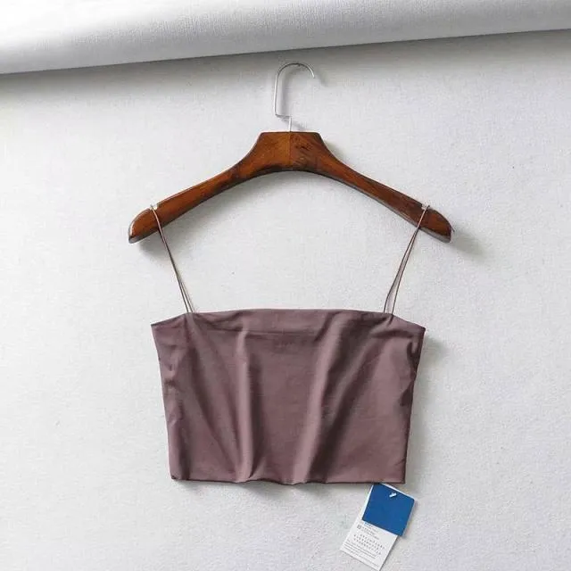 Elastic Cotton Camis