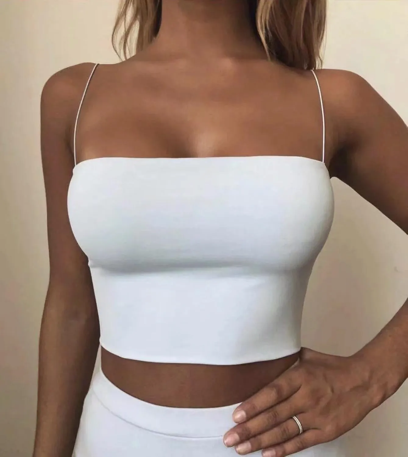 Elastic Cotton Camis