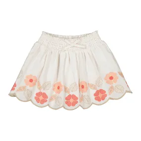 Embroidered Skirt 3903 Bone