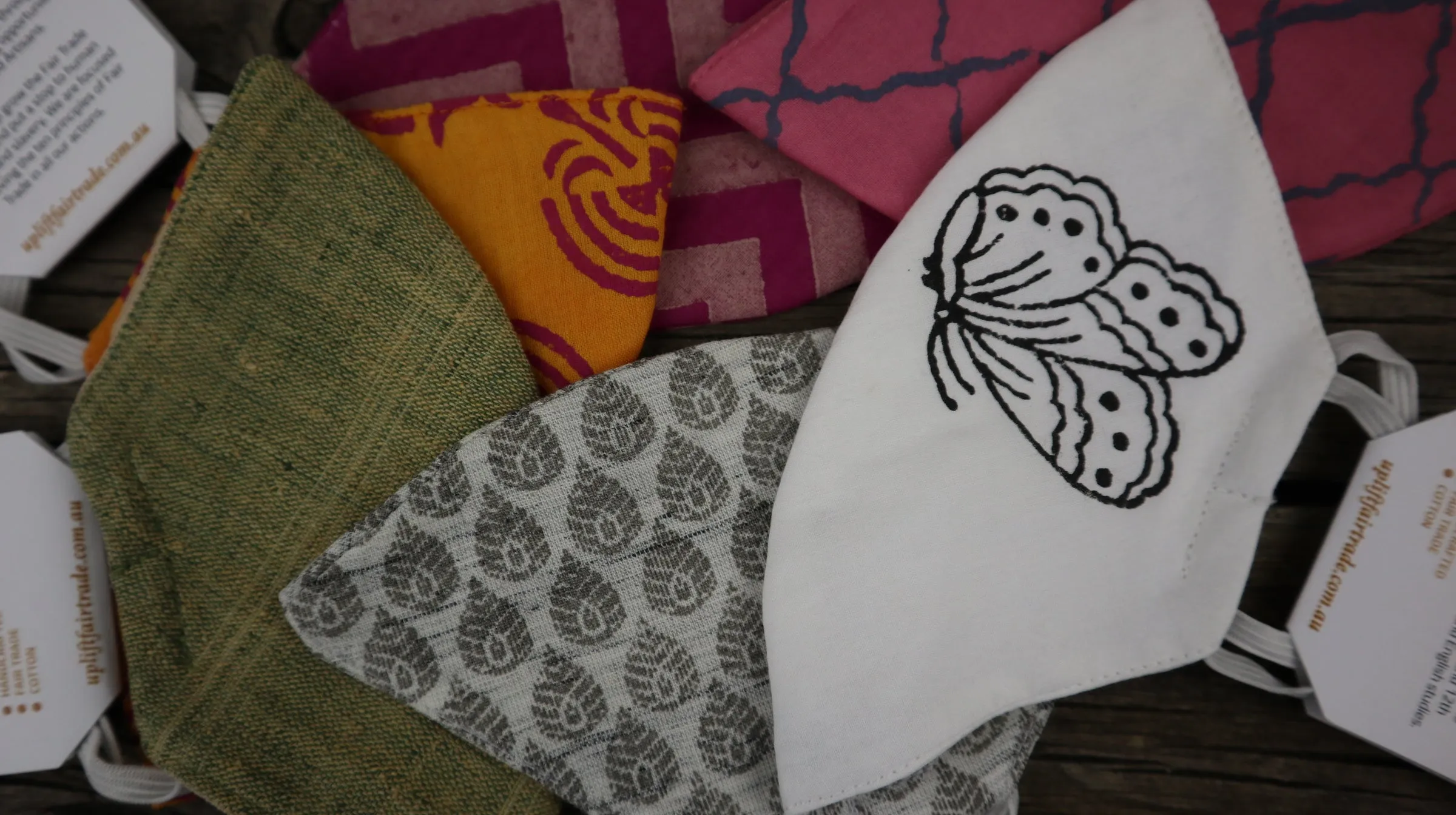 Fair Trade Ethical Child's 3 Layered Rounded Mask