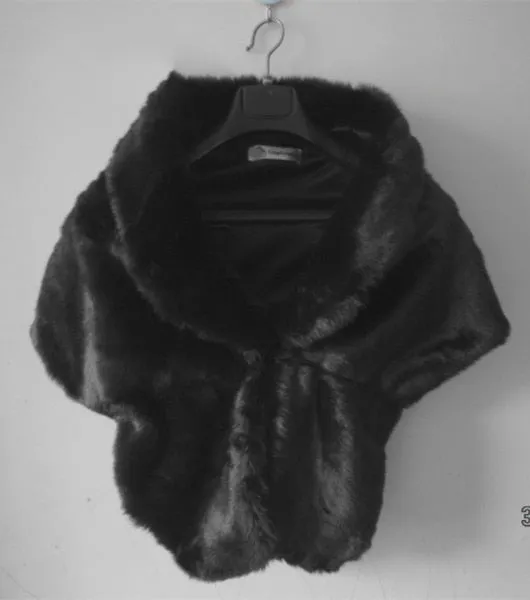 Faux Fur Coat Women Evening Party Wraps-many colors available