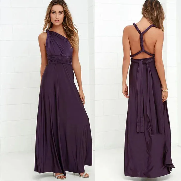Fleur Elastic Wrap Dress with Straps