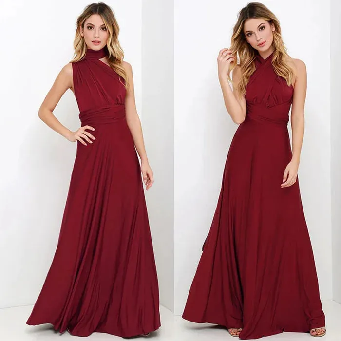 Fleur Elastic Wrap Dress with Straps