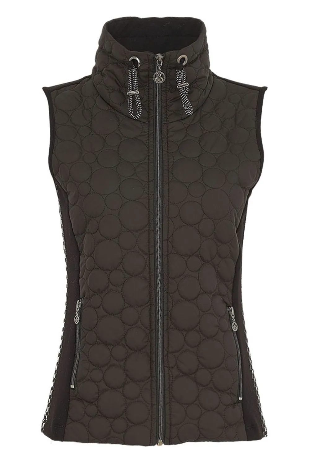 Funnel Neck Gilet | Black
