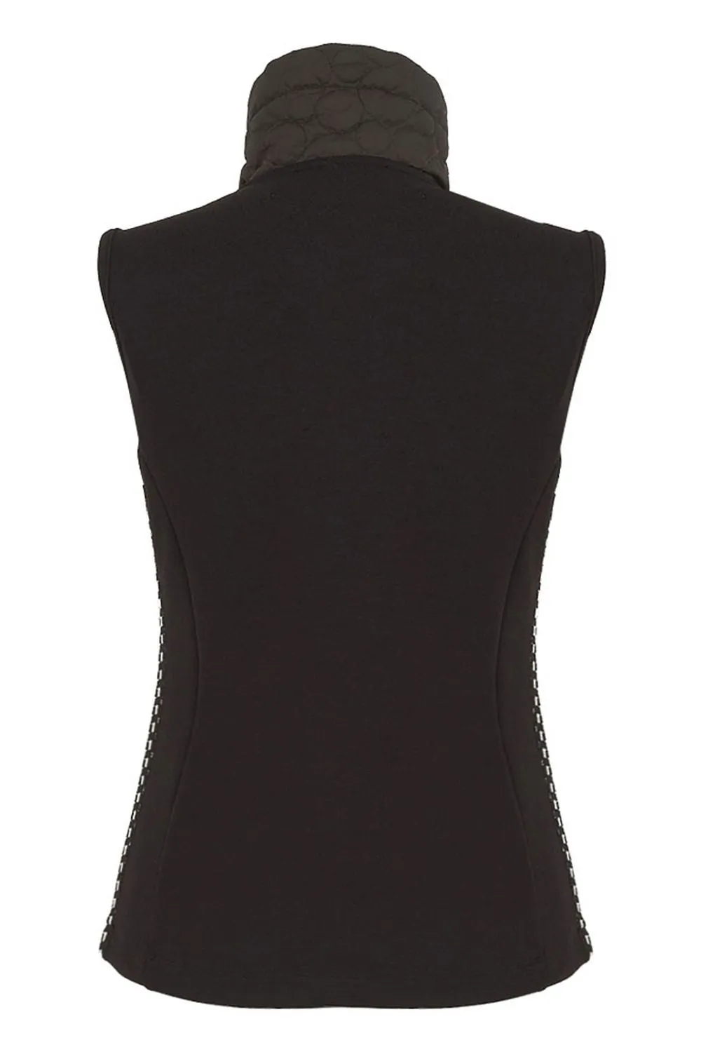 Funnel Neck Gilet | Black