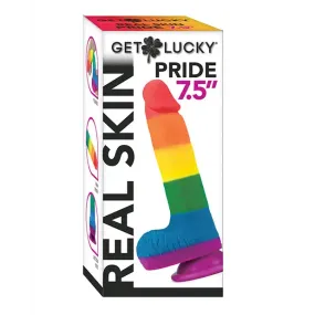 Get Lucky 7.5" Real Skin Series Pride- Rainbow