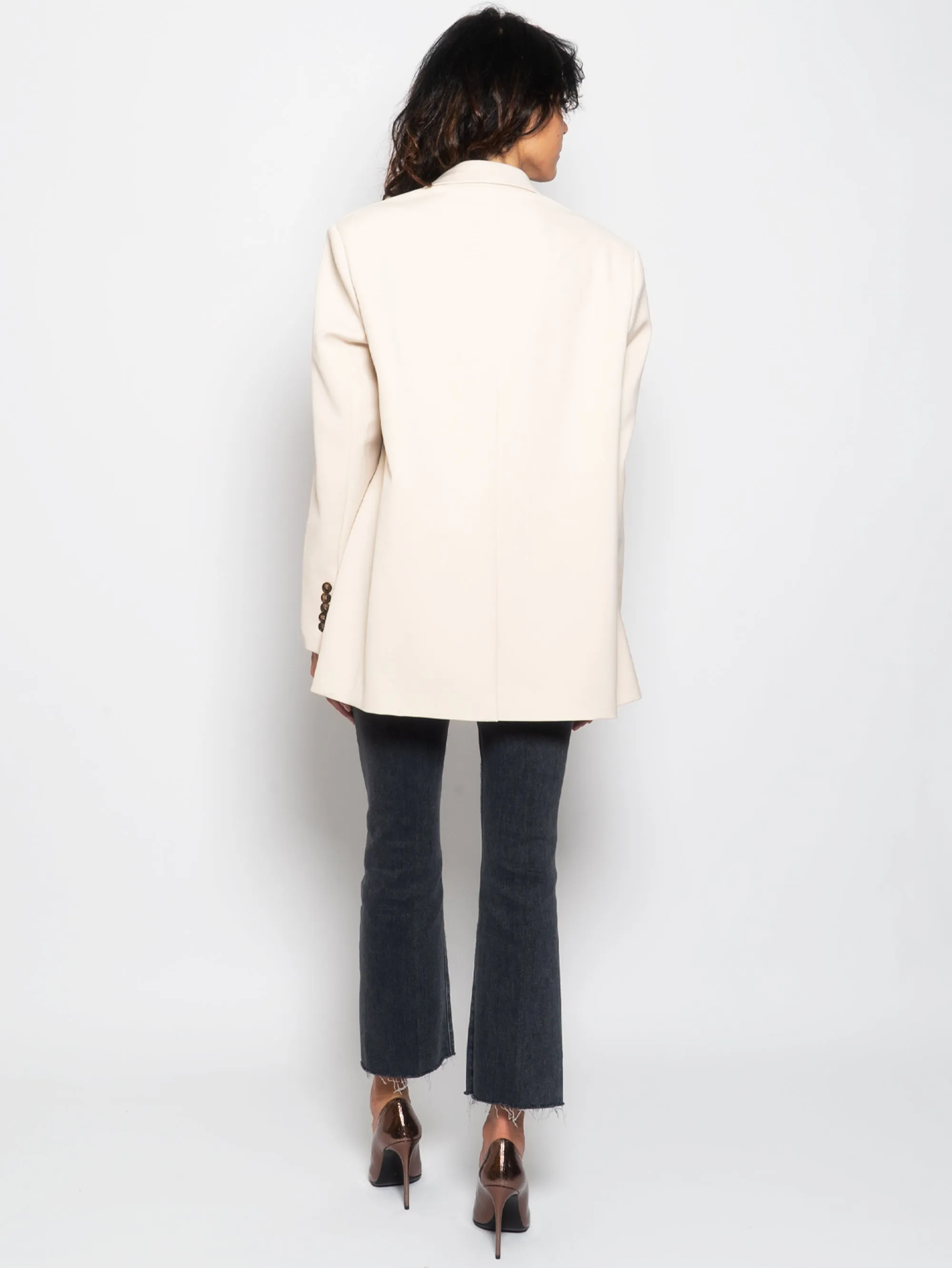 Giacca Over Monopetto Beige