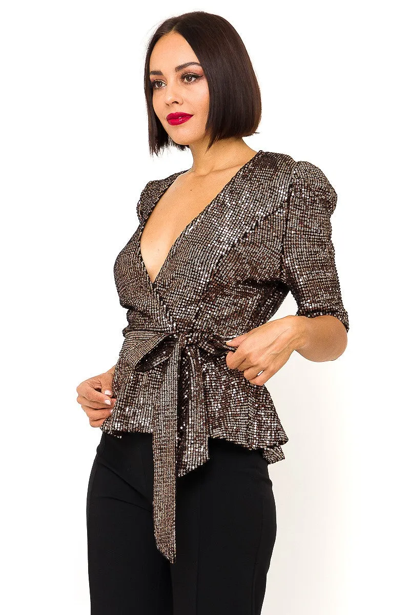 Glam Up Sequin Top | Bella Chic