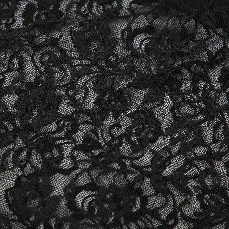 HQP1008 Ruched Ruffle Lace Skirt