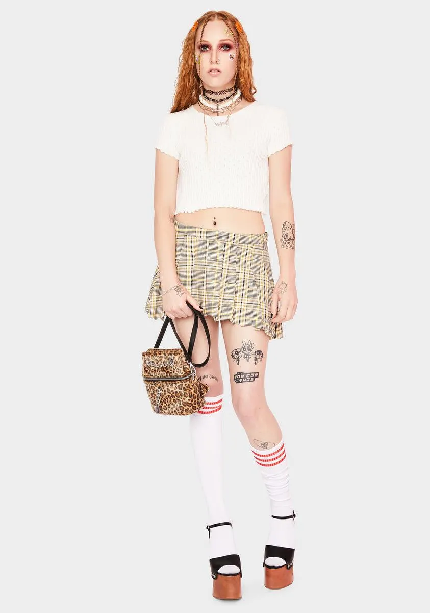 Ivory Pointelle Sweater Tee