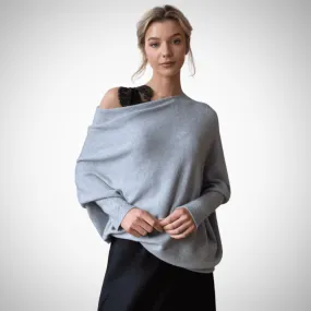 Jennifer Asymmetric Shoulder Sweater