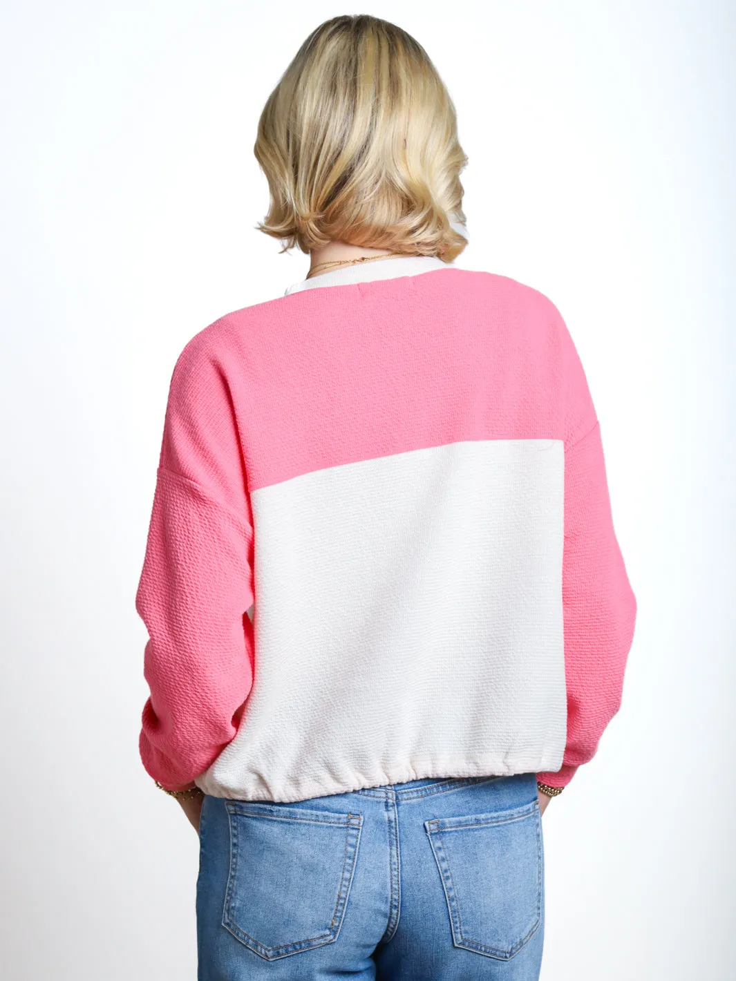 Keep It Together Color Block Tie Bottom Top