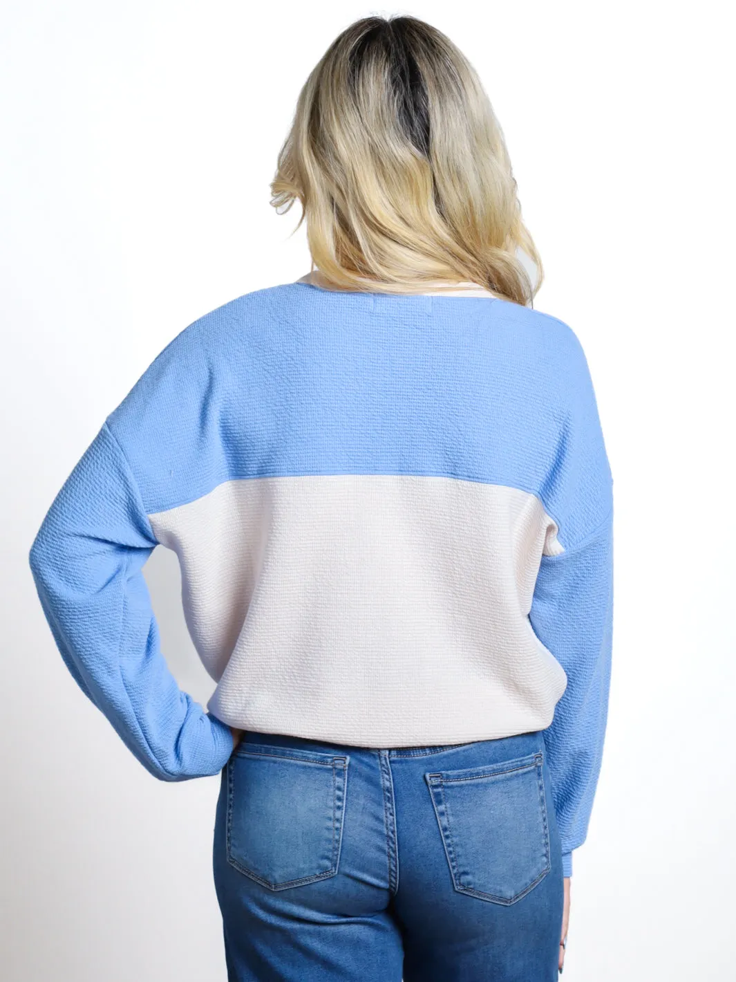 Keep It Together Color Block Tie Bottom Top