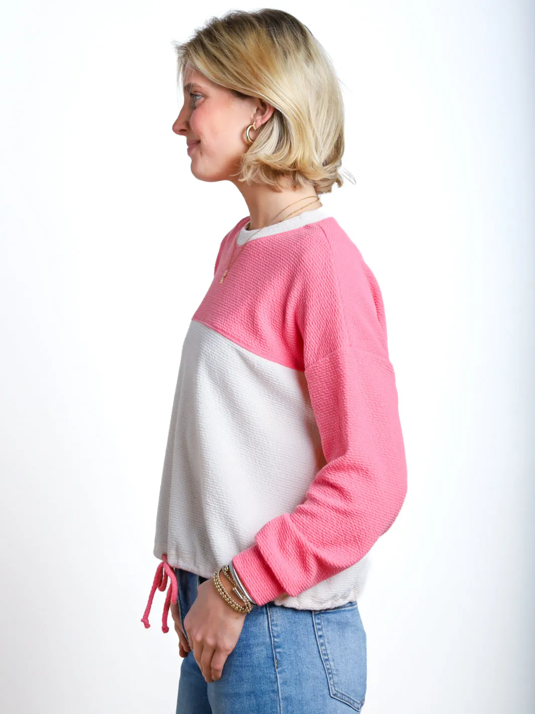Keep It Together Color Block Tie Bottom Top