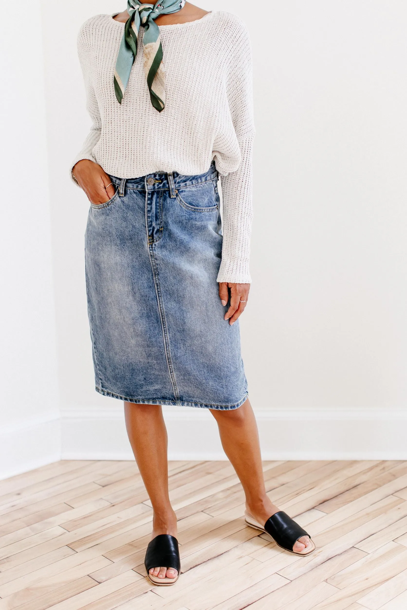 'Kyra' Denim Skirt