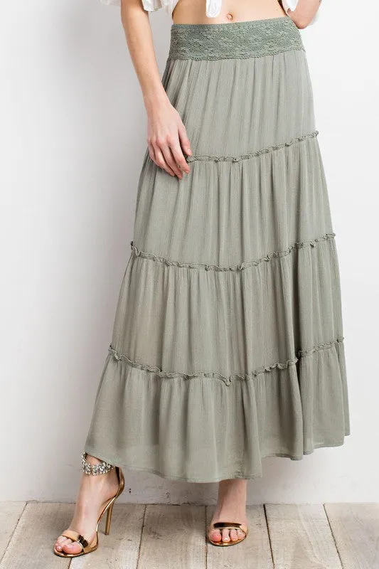 Layered Maxi Skirt