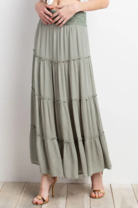 Layered Maxi Skirt