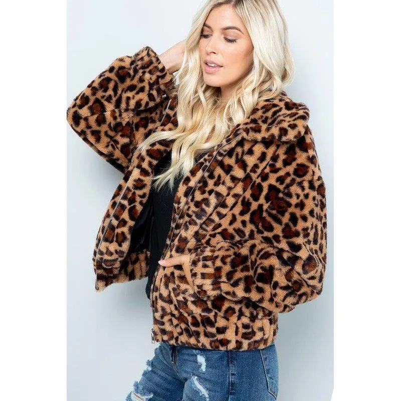 Leopard Fur Jacket