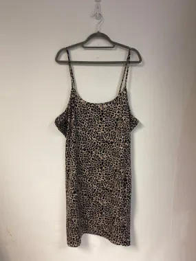 Leopard print bodycon mini cami dress, Wednesday'S Girl, Size 22 (Polyester)