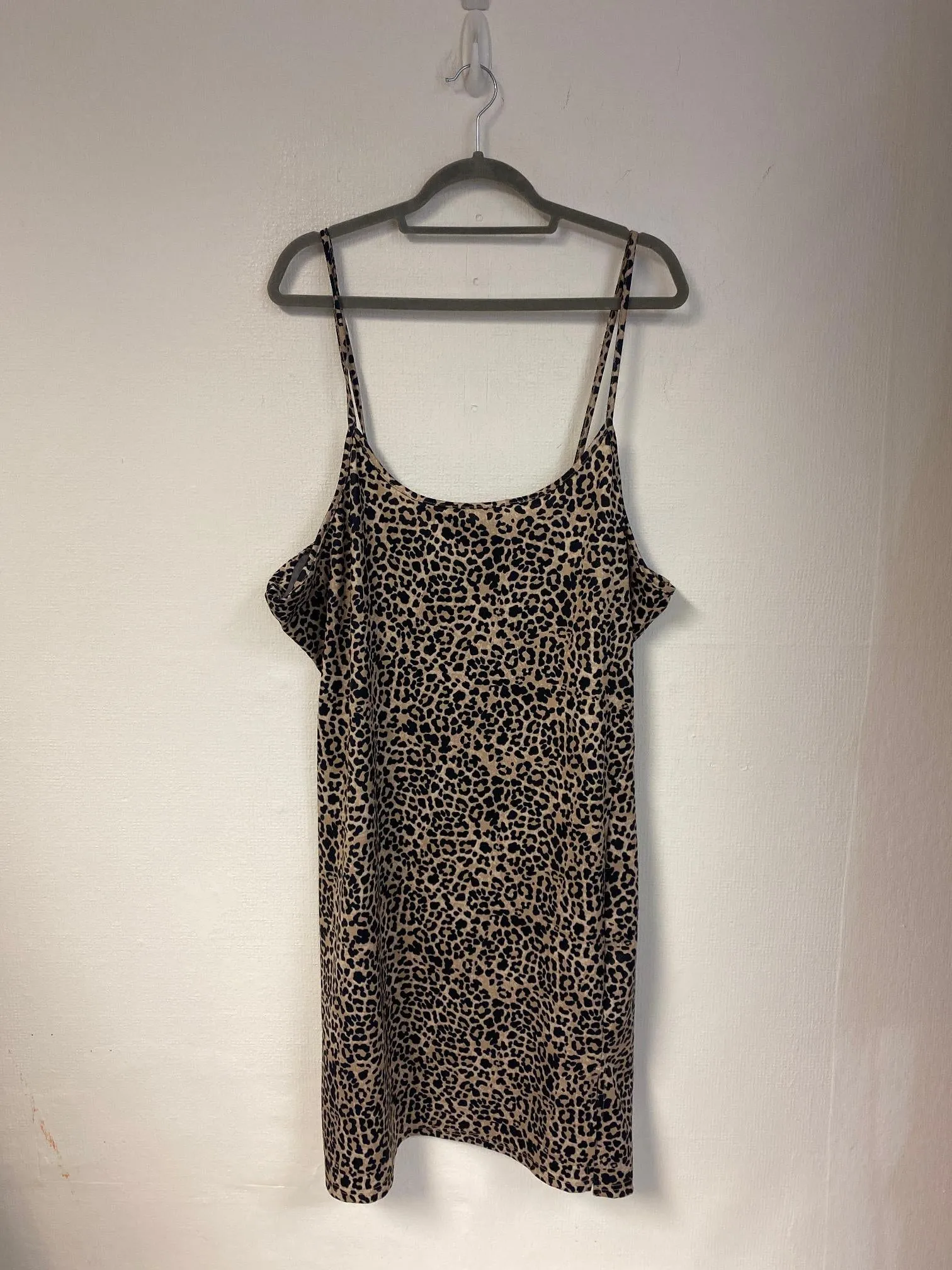 Leopard print bodycon mini cami dress, Wednesday'S Girl, Size 22 (Polyester)