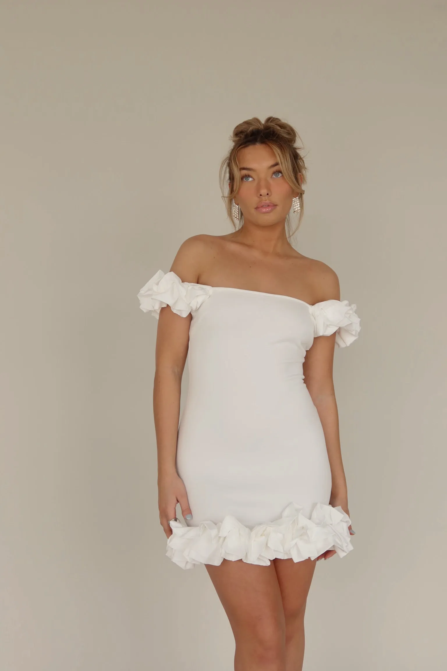 Lisa Ruffle Bodycon Dress