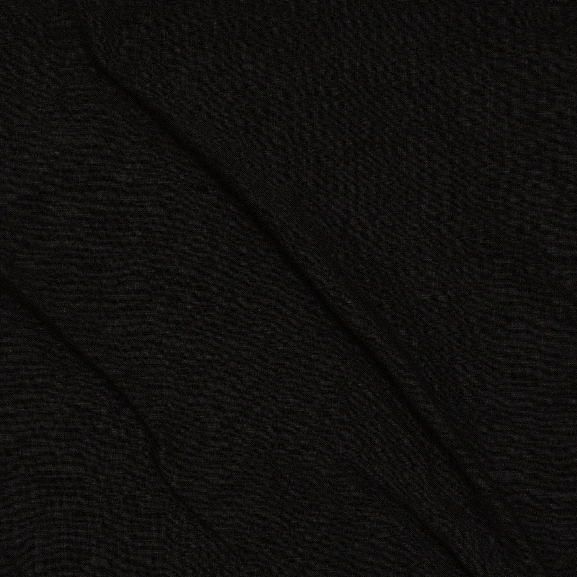 Long linen tunic dress jet-black - Carol