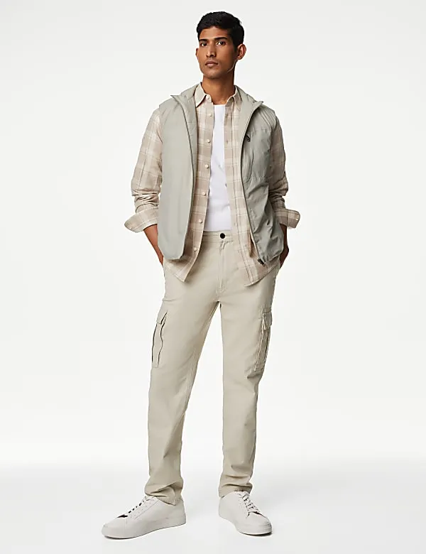M&S Mens S/L Parachute Gillet T16/6823M