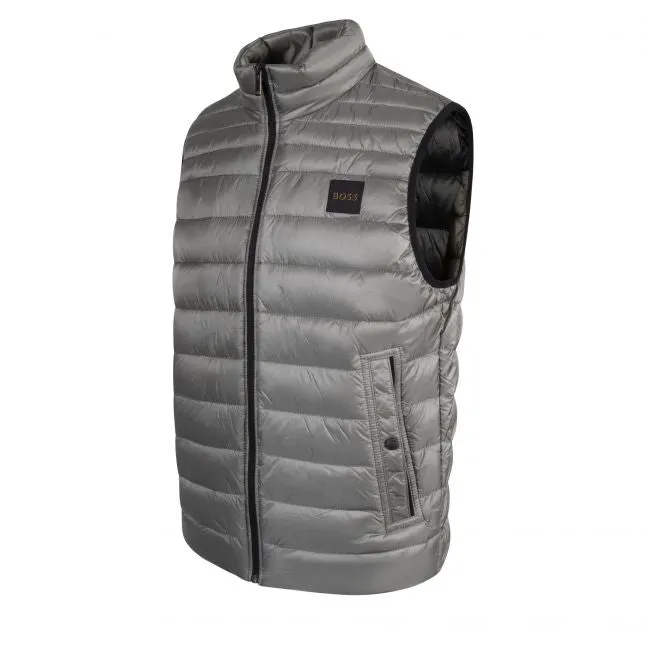 Mens BOSS Grey Odeno1 Gilet