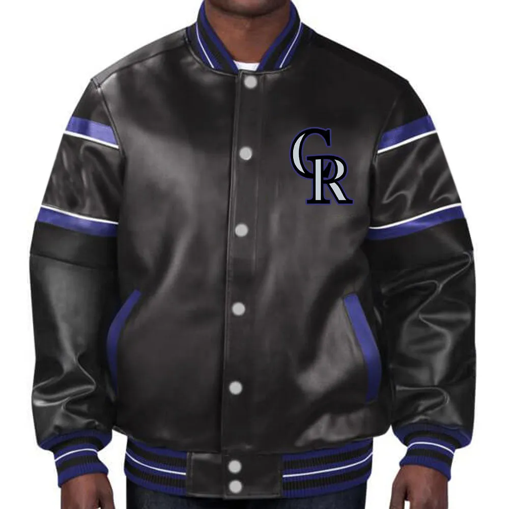 MLB Colorado Rockies Leather Jacket