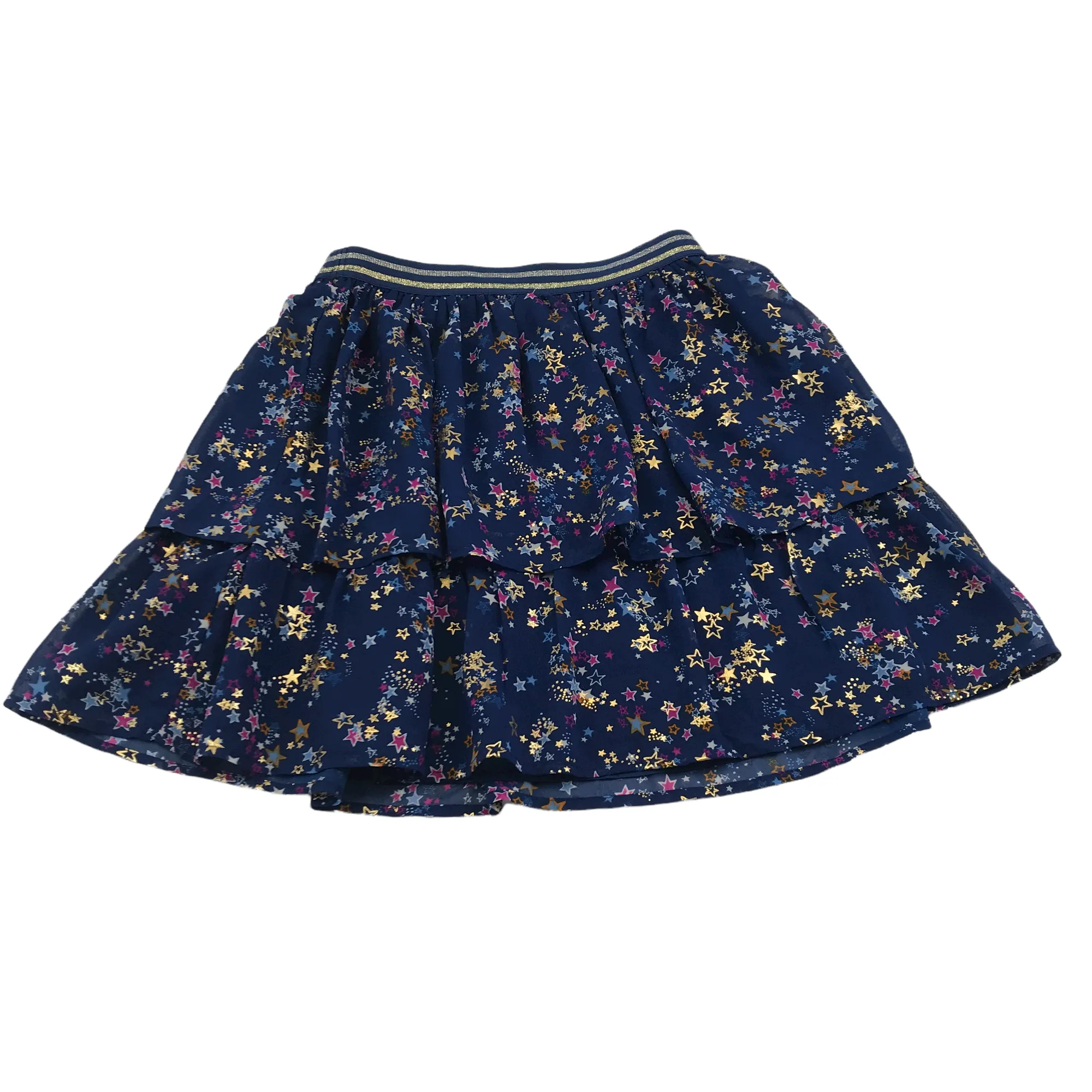 Monsoon Navy Layered Celestial Skirt Age 9