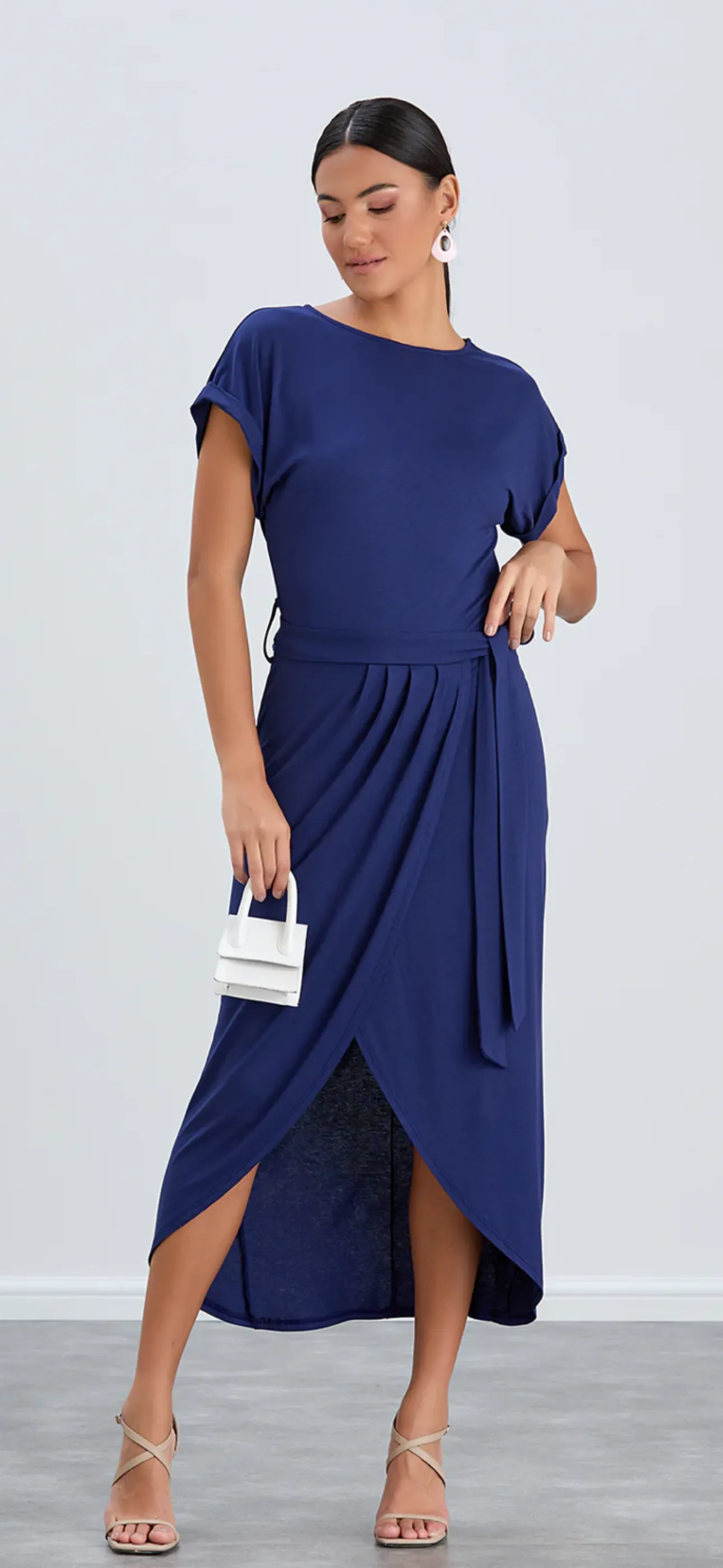 Nella Midi Wrap Dress