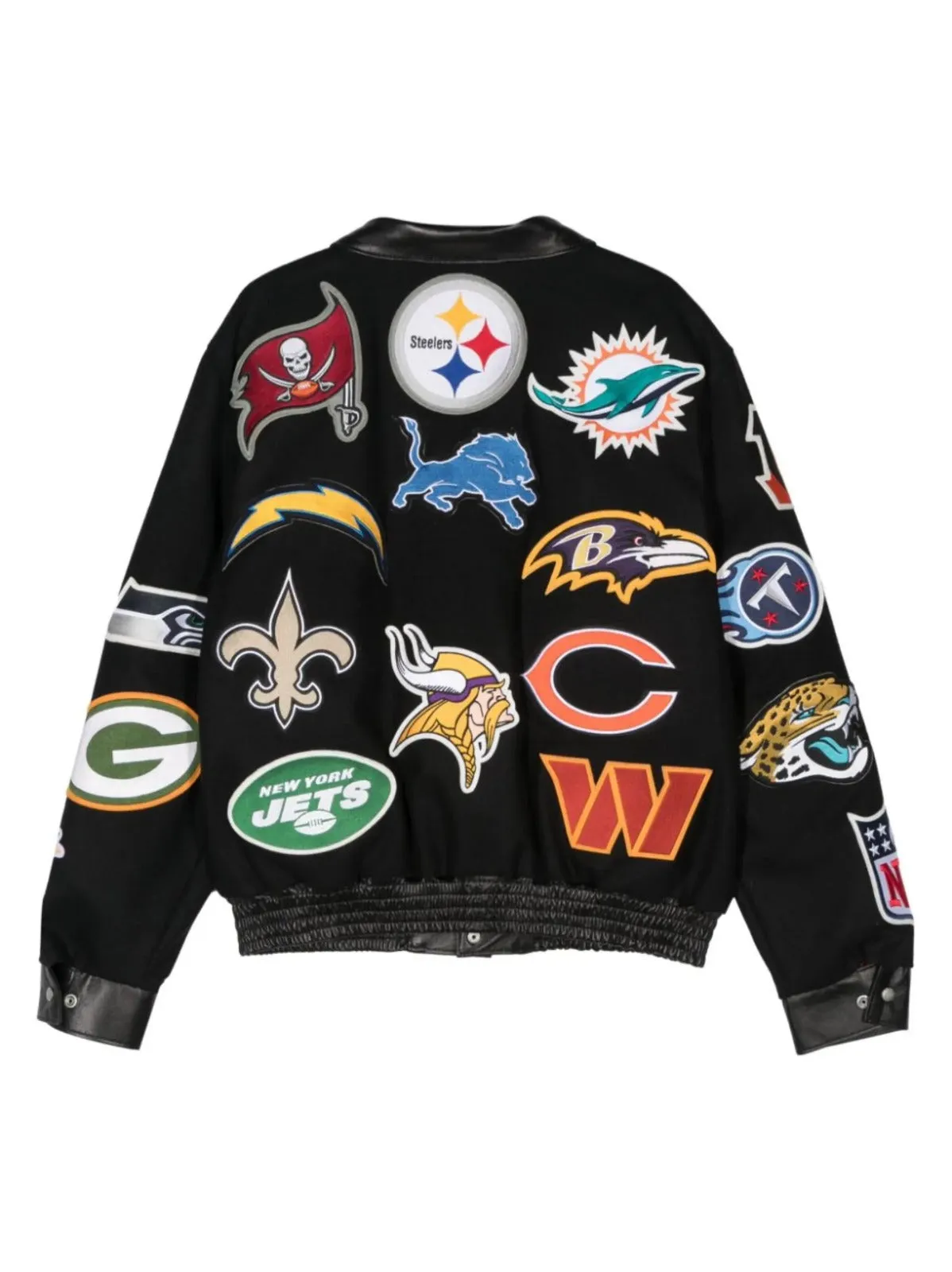 NFL COLLAGE LEATHER JACKET