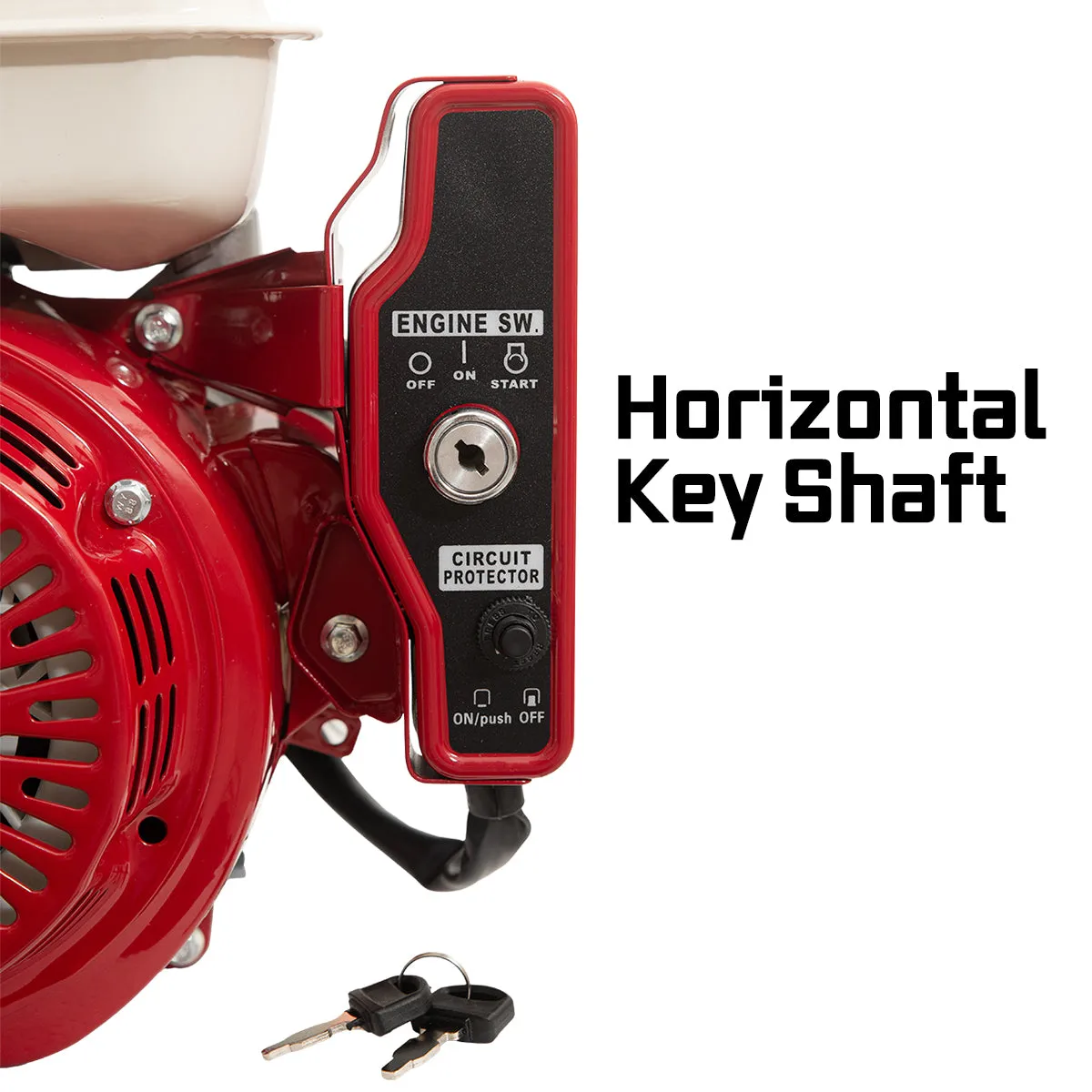 NNEDPE 7HP Horizontal Key Shaft Q Type Petrol ENGINE - Electric Start