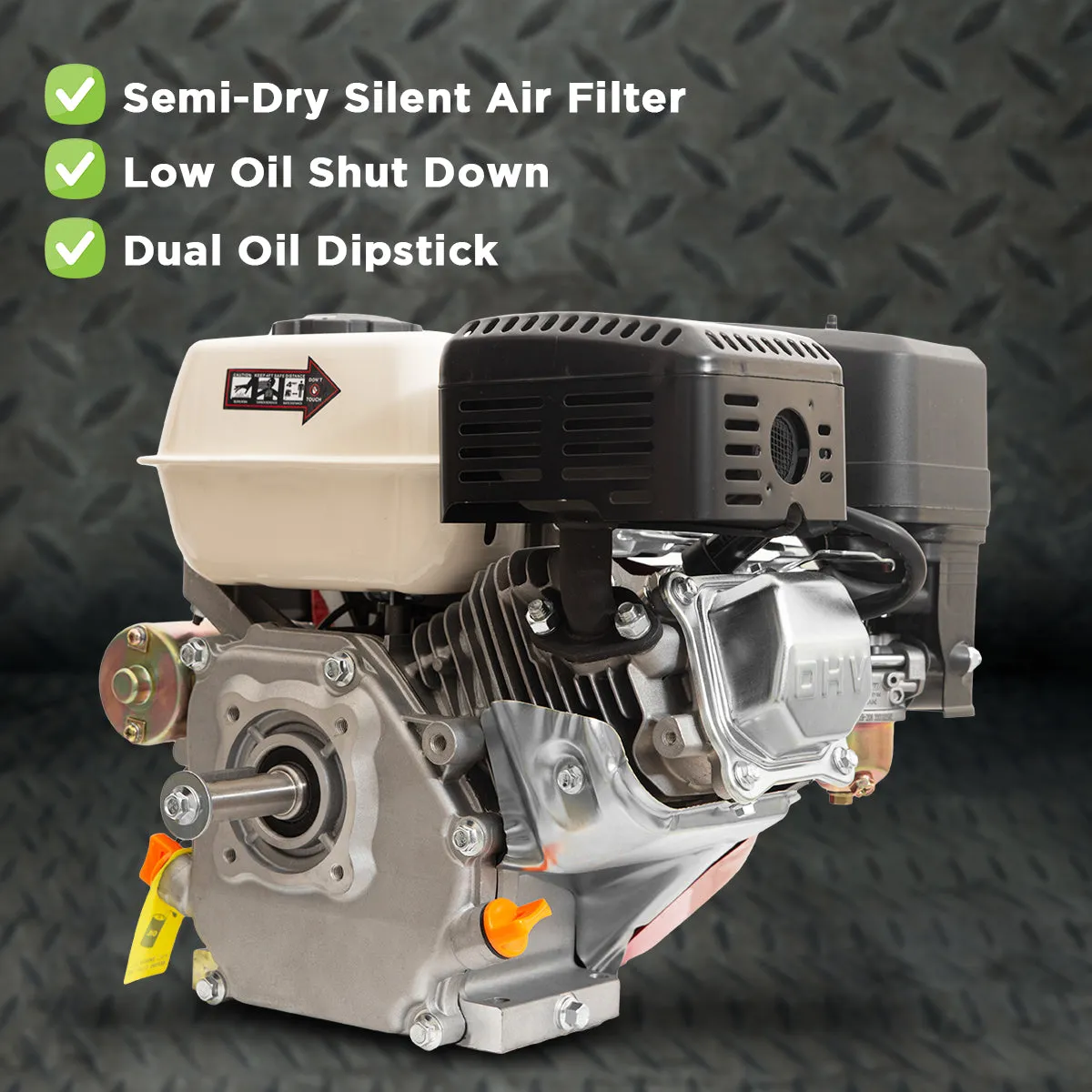 NNEDPE 7HP Horizontal Key Shaft Q Type Petrol ENGINE - Electric Start