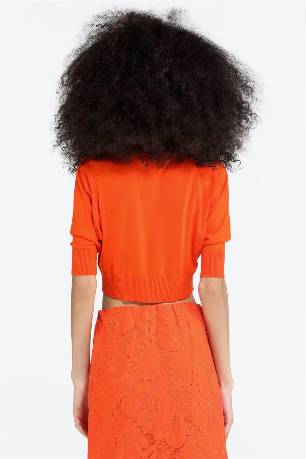 No.21 - Round Neck Sweater: Orange
